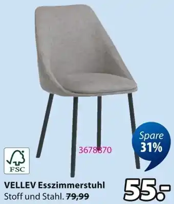 Jysk VELLEV Esszimmerstuhl Angebot