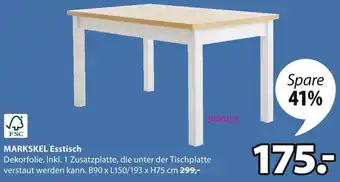 Jysk MARKSKEL Esstisch Angebot