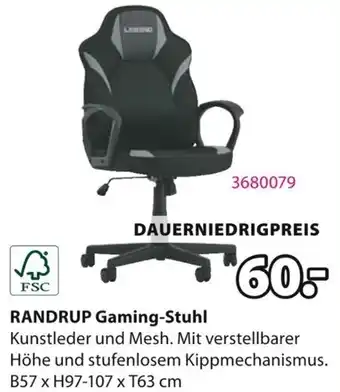 Jysk RANDRUP Gaming-Stuhl Angebot