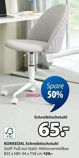 Jysk KOKKEDAL Schreibtischstuhl Angebot