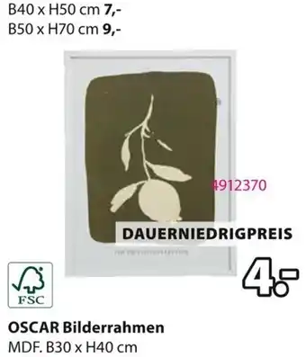 Jysk OSCAR Bilderrahmen Angebot