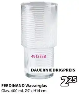 Jysk FERDINAND Wasserglas Angebot