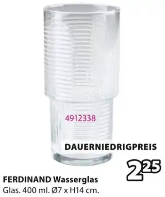 Jysk FERDINAND Wasserglas Angebot