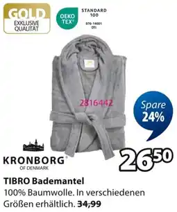 Jysk KRONBORG TIBRO Bademantel Angebot