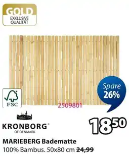 Jysk KRONBORG MARIEBERG Badematte Angebot