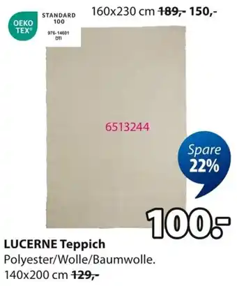 Jysk LUCERNE Teppich Angebot