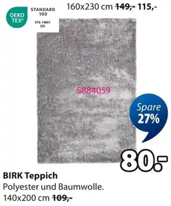Jysk BIRK Teppich Angebot