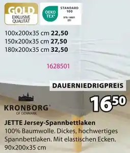 Jysk KRONBORG JETTE Jersey-Spannbettlaken Angebot