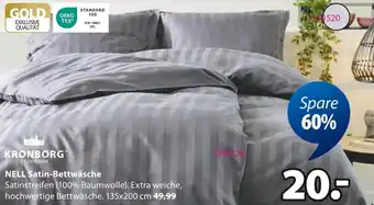 Jysk KRONBORG NELL Satin-Bettwäsche Angebot