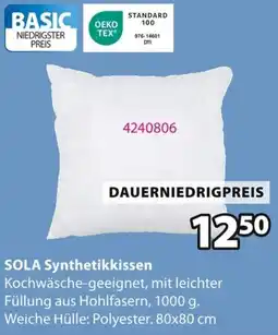 Jysk SOLA Synthetikkissen Angebot
