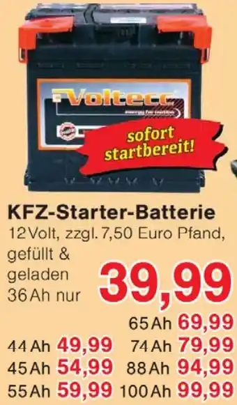 Wiglo Wunderland KFZ-Starter-Batterie Angebot