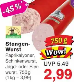Wiglo Wunderland Stangen- Wurst Angebot