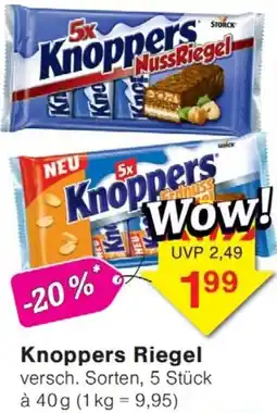 Wiglo Wunderland Knoppers Riegel Angebot