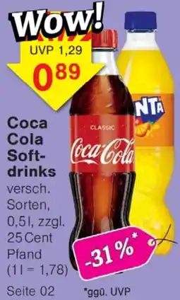 Wiglo Wunderland Coca Cola Softdrinks Angebot
