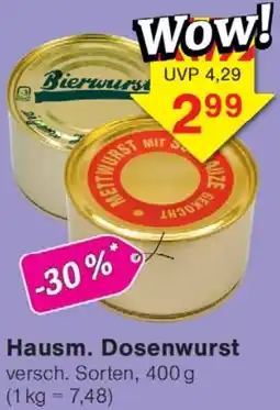 Wiglo Wunderland Hausm. Dosenwurst Angebot
