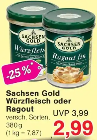 Wiglo Wunderland Sachsen Gold Würzfleisch oder Ragout Angebot