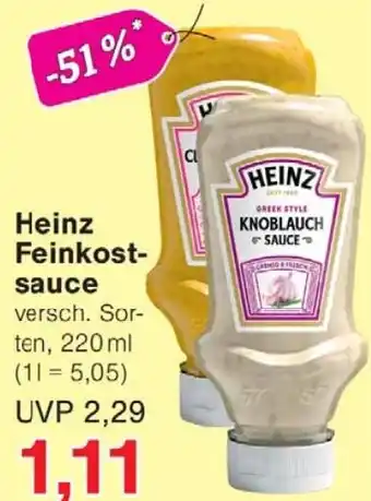 Wiglo Wunderland Heinz Feinkost- sauce Angebot