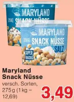Wiglo Wunderland Maryland Snack Nüsse Angebot