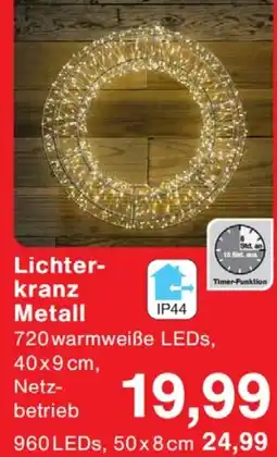 Wiglo Wunderland Lichterkranz Metall Angebot