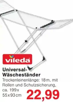 Wiglo Wunderland Vileda Universal- Wäscheständer Angebot