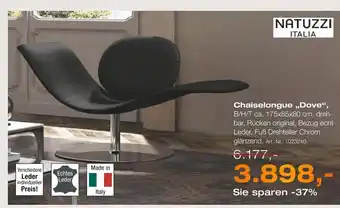 Möbel Inhofer Natuzzi italia chaiselongue dove Angebot