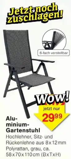 Wiglo Wunderland Aluminium- Gartenstuhl Angebot