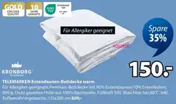 Jysk KRONBORG TELEMARKEN Entendaunen-Bettdecke warm Angebot