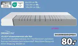 Jysk DREAMZONE LILLELV Schaummatratze sehr fest Angebot