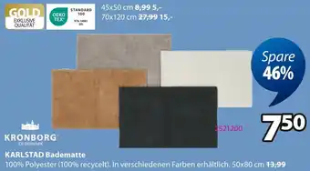 Jysk KRONBORG KARLSTAD Badematte Angebot