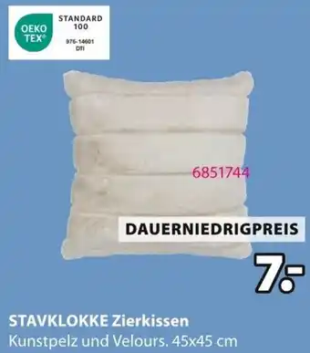 Jysk STAVKLOKKE Zierkissen Angebot
