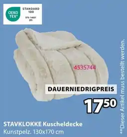 Jysk STAVKLOKKE Kuscheldecke Angebot