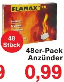 Wiglo Wunderland FLAMAX 48er-Pack Anzünder Angebot