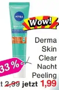 Wiglo Wunderland NIVEA Derma Skin Clear Nacht Peeling Angebot