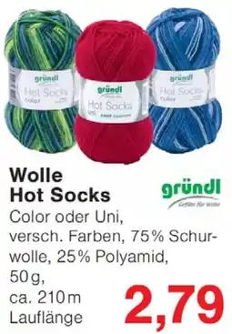 Wiglo Wunderland gründl Wolle Hot Socks Angebot