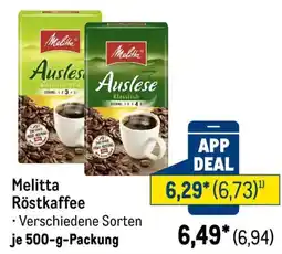 METRO Melitta Röstkaffee Angebot