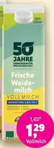 Biomarkt DENNREE Frische Weidemilch Vollmilch Angebot