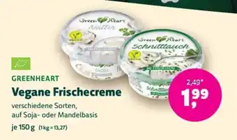 Biomarkt GREENHEART Vegane Frischecreme Angebot