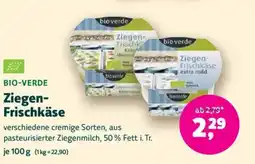 Biomarkt BIO-VERDE Ziegen- Frischkäse Angebot