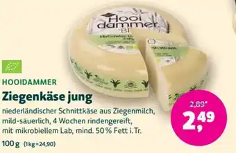 Biomarkt HOOIDAMMER Ziegenkäse jung Angebot