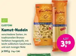 Biomarkt GUSTONI Kamut-Nudeln Angebot