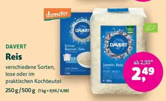 Biomarkt DAVERT Reis Angebot