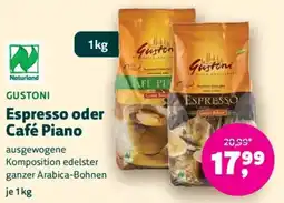 Biomarkt GUSTONI Espresso oder Café Piano Angebot