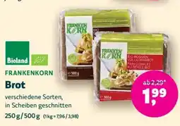 Biomarkt FRANKENKORN Brot Angebot