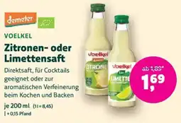 Biomarkt demeter Zitronen- oder Limettensaft Angebot