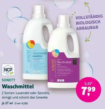 Biomarkt SONETT Waschmittel Angebot