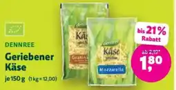 Biomarkt DENNREE Geriebener Käse Angebot