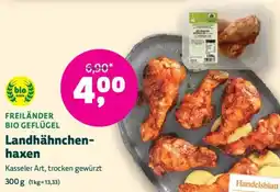 Biomarkt FREILÄNDER BIO GEFLÜGEL Landhähnchen- haxen Angebot