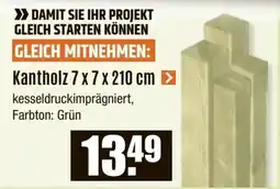V Baumarkt Kantholz 7 x 7 x 210 cm Angebot