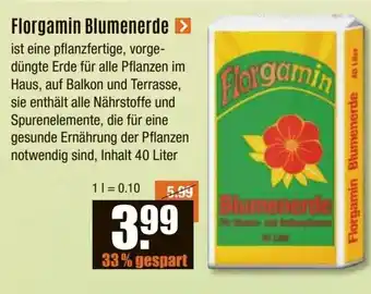 V Baumarkt Florgamin Blumenerde Angebot