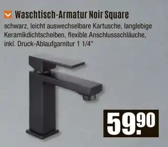 V Baumarkt Waschtisch-Armatur Noir Square Angebot
